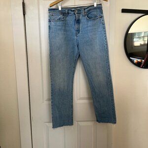 Levi's Wedgie Straight Ankle Jeans - Size 31 Mid Wash